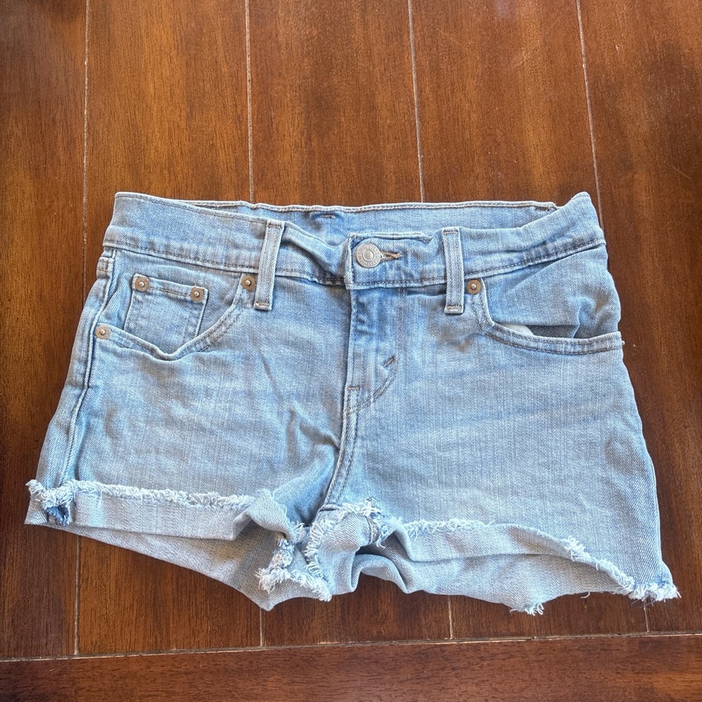 Levi’s Women’s Light Blue Denim Cutoff Shorts